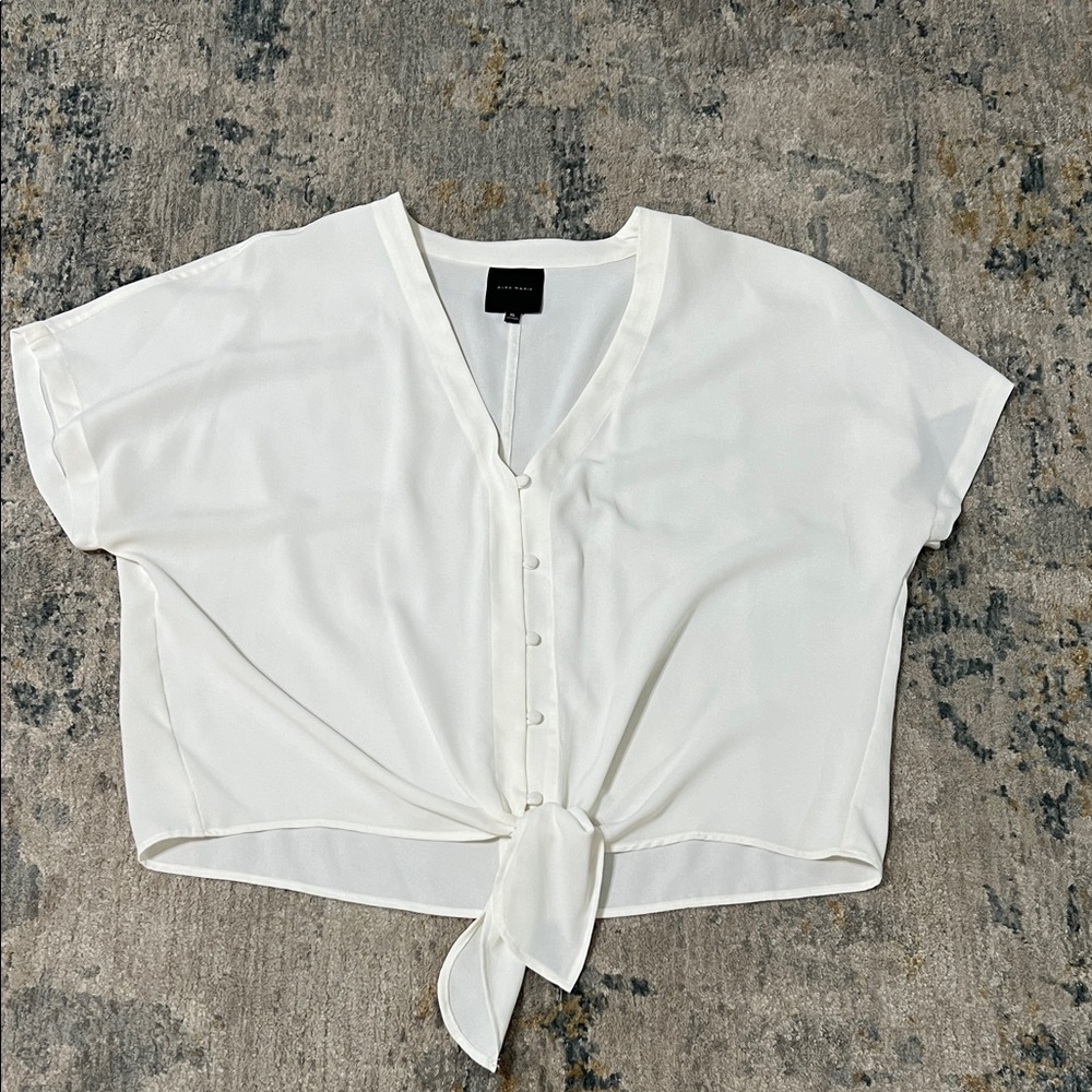 SZ XL Alex Marie Tie Front Blouse